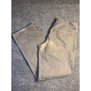 Merona Jeans Mens 36x32 Gray Denim Medium Wash 5-Pocket Relaxed Fit Straight Leg